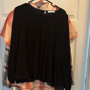 NIC+ZOE Elegant Black Blouse